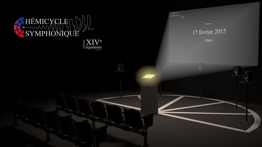 3D model of the installation as a promotional flyer